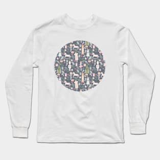 The Nutcracker _ navy watercolor Long Sleeve T-Shirt